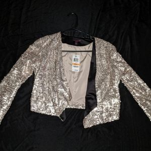 Material girl sequin blazer perfect for holidays!